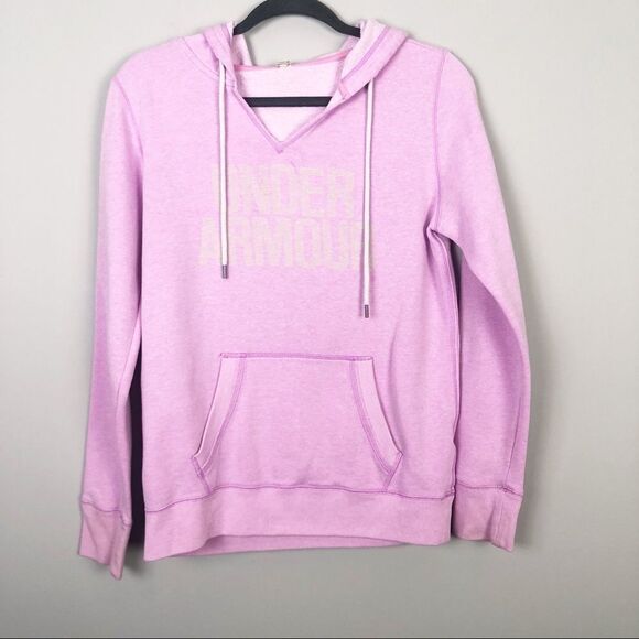 UNDER ARMOUR | Lilac Purple Pink Hooded Sweatshirt Hoodie Women’s Size Small - Picture 1 of 5